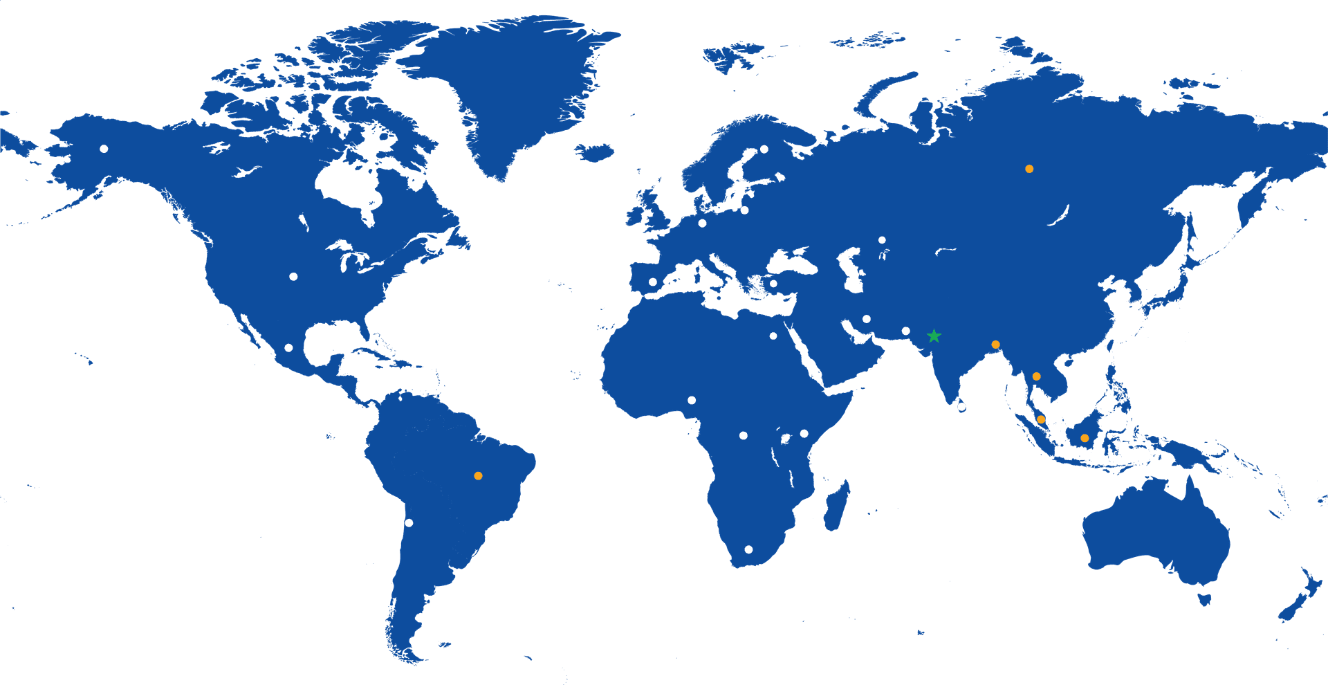BVK Group global presence map